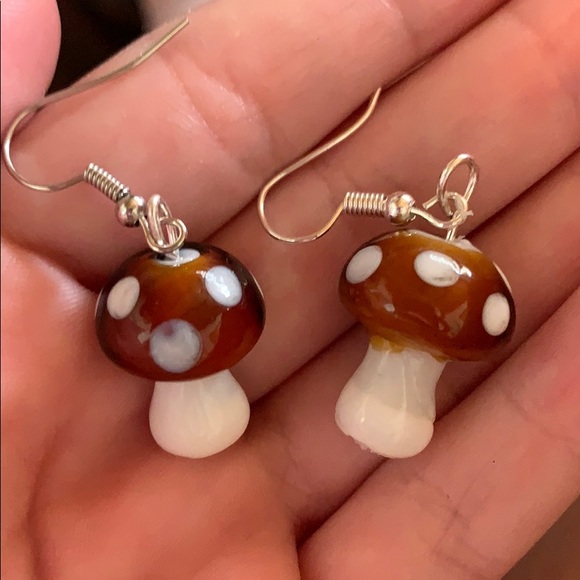 Brandy Melville Jewelry - Big Mushroom Earrings (The last pair!!!)
